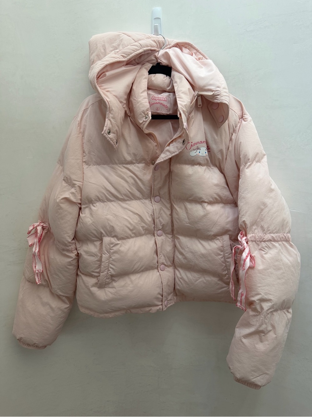 Kids Pink Puffer Jacket with Hood
